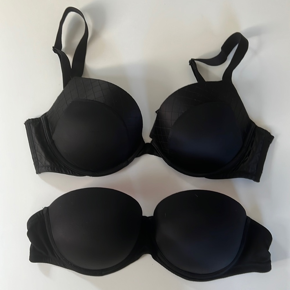Bra Victoria’s Secret very sexy push up + PINK everywhere strapless push up 34D